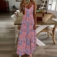 thumbnail image 2 of LYXSSBYX Maxi Dresses for Women Summer Dresses For Women Print Sleeveless Round Neck Dress Casual Dresses, 2 of 5