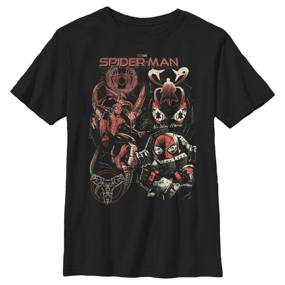 Boy's Marvel Spider-Man: No Way Home Evil Doc Ock Grip  Graphic Tee Black Large