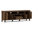 thumbnail image 4 of Simpli Home Warm Shaker 72 inch Wide Solid Wood TV Stand in Rustic Natural Aged Brown For TVs up to 80 inches, 4 of 8