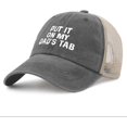 thumbnail image 2 of Put It On My Dad's Tab Hat Women Baseball Hat Graphic Hat, 2 of 8