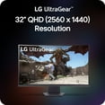 thumbnail image 5 of LG 32" UltraGear QHD 1440p AMD FreeSync Curved Gaming Monitor, 180Hz, 1ms, Black, 32G60WA-B, 5 of 11
