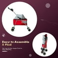 thumbnail image 5 of Bestpet Posh Pet Stroller for Dogs and Cats, Red, 5 of 7