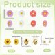 thumbnail image 2 of 70 cabujones de resina con forma de abeja, margarita y girasol, con base plana., 2 of 5