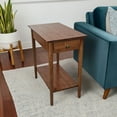 thumbnail image 4 of Solid Bamboo Recliner Table with Drawer Mahogany, 4 of 4