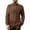 Brown, variant on ZQUUVOU Men's Cable Knit Sweater Quarter Zipper Knitwear Mock Neck Knit Sweater Long Sleeve Casual Athletic Style Olive Green