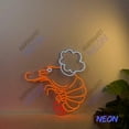 thumbnail image 2 of Handmadetneonsign Shrimp Wear Chef Hat Neon Sign, Shrimp Led Sign, Shrimp Animal Wall Art 96151, 2 of 5