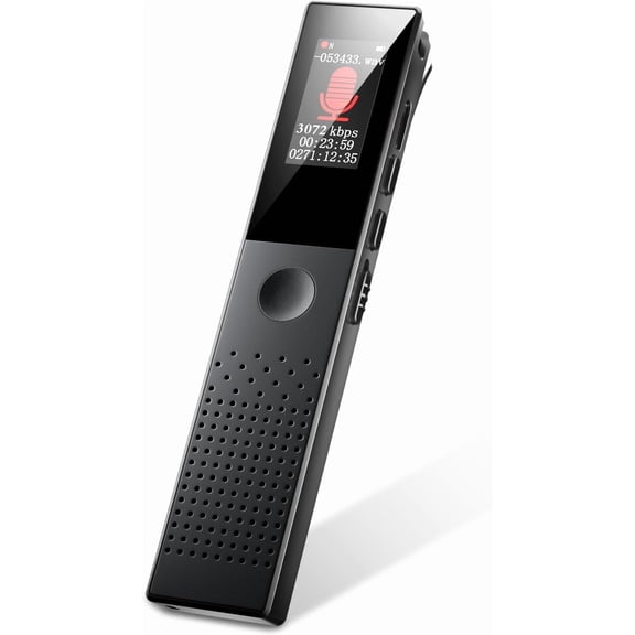 MUSICOZY Voice Recorder Compact IC Recorder MP3 Player [64GB Large Capacity & Bluetooth 5.2 & 3072kbps Sound Quality] VOR Recording AB Recording Repeat Playback Bluetooth Lecture Recording