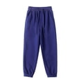 thumbnail image 2 of Pantalones largos para niños, pantalones deportivos de temporada escolar, pantalones de color liso con ribete en los tobillos para adultos, pantalones a prueba de mosquitos, pantalones para niñas, pan, 2 of 7