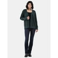 thumbnail image 2 of Time and Tru Women's Super Soft Button Cardigan, Sizes XS-XXXL, 2 of 5