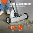 thumbnail image 3 of Choco Moon Heavy Duty 45Lbs Magnetic Sweeper, Large 18" Wheel Push Type, Telescopic Handle, Easy Garage & Yard Cleanup, 3 of 8