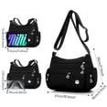 thumbnail image 4 of KXF Nylon Crossbody Bags for Women Waterproof Shoulder Bag Ladies Multi Pocket Tote Handbag Travel Messenger Bag, 4 of 8