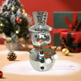 thumbnail image 5 of zhmrfg Discoes Snowman Mirror Balls Decorative Ornament 7.87"x3.74"x3.74" Holiday Winter Tabletop Mantel Shelf Reflective Disco Balls with Knitted Scarf for Christmas Party Home Decor, 5 of 6