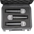 thumbnail image 6 of SKB iSeries Microphone Hard Case, Polypropylene Shell with 3-Slot Foam Interior, Black, 6 of 8