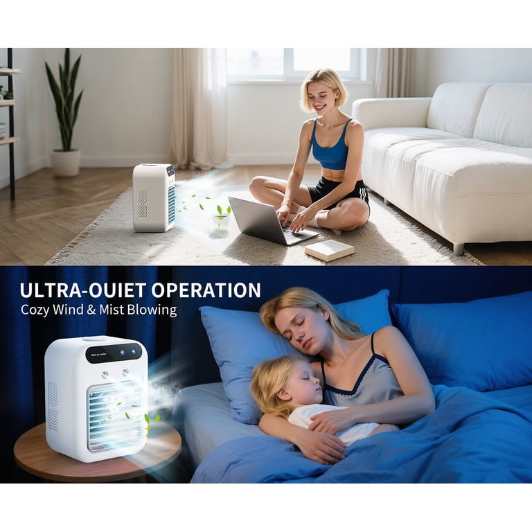 Amybaby Portable Cooling Mist Fan, USB-C Rechargeable photo 5