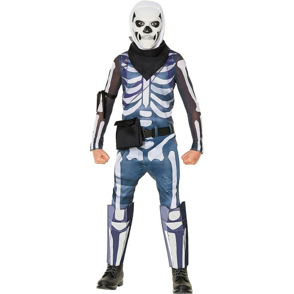 InSpirit Designs, LLC Fortnite Skull Trooper Child Costume | Large 10-12 Unisex