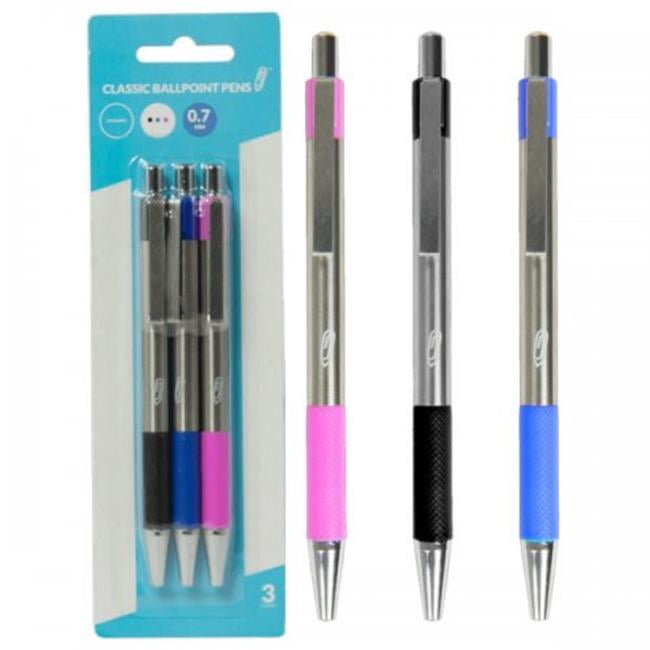 Bulk Buys KL22949 Retractable Classic Ballpoint Pens, MultiColor