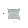 thumbnail image 3 of HomeRoots 24" X 24" Blue Zippered Coastal Indoor Outdoor Throw Pillow, 3 of 10