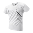 thumbnail image 6 of Men’s Athletic Quick Dry Short Sleeve T-Shirt and Shorts Set Lightweight Breathable Sportswear for Fitness Running Training Gym Workout, 6 of 10