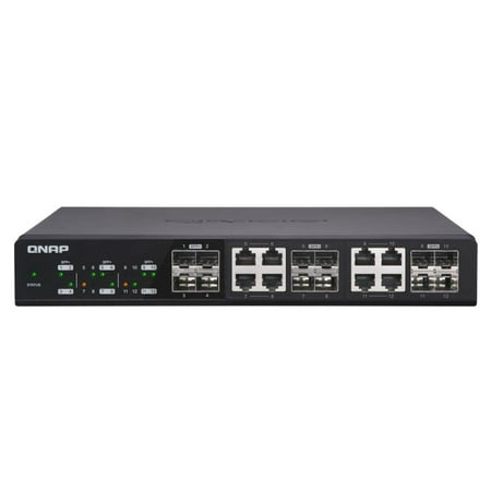 QNAP QSW-1208-8C 12-Port Unmanaged 10GbE Ethernet (Qnap Port Trunking Best Option)