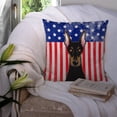 thumbnail image 3 of Carolines Treasures BB2175PW1414 American Flag & Doberman Fabric Decorative Pillow, 14 x 3 x 14 in., 3 of 4