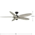 thumbnail image 2 of Progress Lighting - Mesille - 60 Inch 5 Blade Ceiling Fan Antique Bronze, 2 of 2