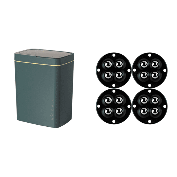 Bote Basura Con Sensor para Inodoro Baño (líneas Batería 15 L) Verde Amarillo