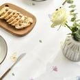 thumbnail image 5 of Spring Tablecloth 60×84 Inch, Wildflowers Floral Butterfly Washable Table Cover for Party Picnic Dinner Decor, 5 of 6