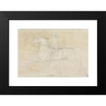 thumbnail image 2 of James Seymour 18x14 Black Modern Framed Museum Art Print Titled - Flying Childers at Exercise; Hooded and Rugged, with Jockey Up, Galloping Up, Galloping to Left, 2 of 5