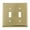 Polished Brass, variant on Nostalgic Warehouse Nyk_Swplt_T2 New York Antique 2 Gang Double Toggle Light Switch Wall