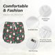 thumbnail image 4 of Balery Santa Claus Pantalones cortos deportivos para mujer con forro y dos bolsillos, elásticos, para entrenamiento, gimnasio, yoga-XX-Large, 4 of 7