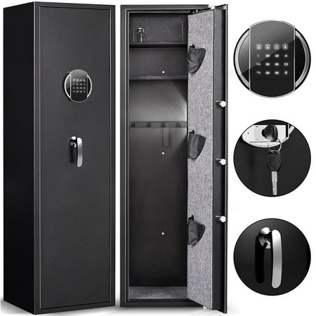 57 Digital Keypad Gun Safe Quick Access for 5 Guns Black with Mute Function