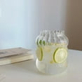 thumbnail image 6 of Ripple Drinking Glasses - Modern Kitchen Vintage Wavy Drinking Glasses- Unique Origami Ribbed Glassware For Weddings, Cocktails, Glass Cup Coffee Mug, 6 of 7