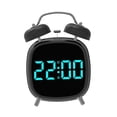 thumbnail image 2 of Reloj despertador digital electrónico LED con alarma y números grandes, de escritorio y pantalla grande. Azul, 2 of 9