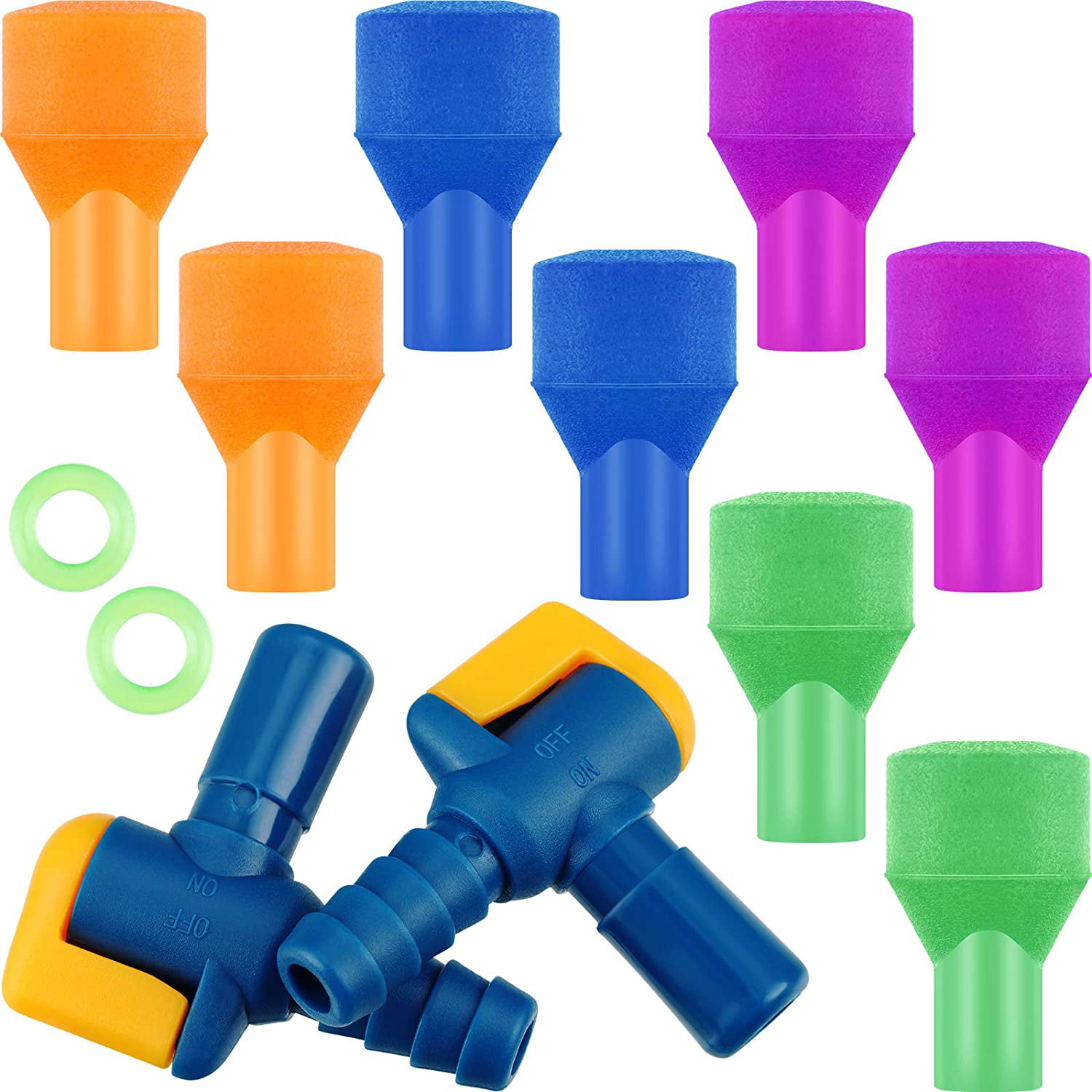 Tube Bite Valve Mouthpiece Hydration Pack Water Bladder Piping Nozzle Blue