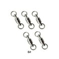 thumbnail image 3 of VONKY 5 Pcs Connecteurs Pivotants Roulants Anneaux Solides Portables en Acier Inoxydable Pièces de Pêche 6, 3 of 4