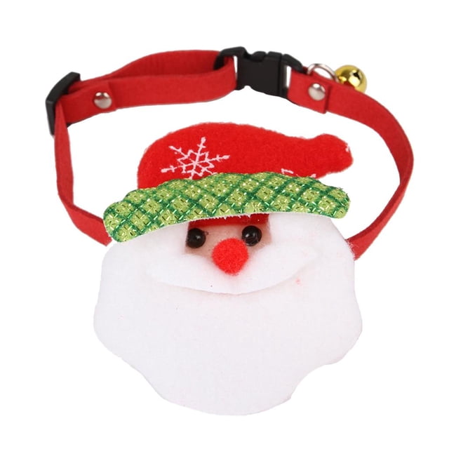 Disfraz de mascota Halloween Disfraz de Navidad Collar para perro gato pequeño - tal se describe, Papá Noel Sunnimix Collar de cachorro de perro mascota