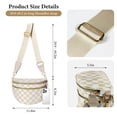 thumbnail image 6 of Gynky Checkered Crossbody Bag Bum Bags for Women, Spacious Nylon Shoulder Handbag Purse Fanny Packs Belt Bag, 6 of 6