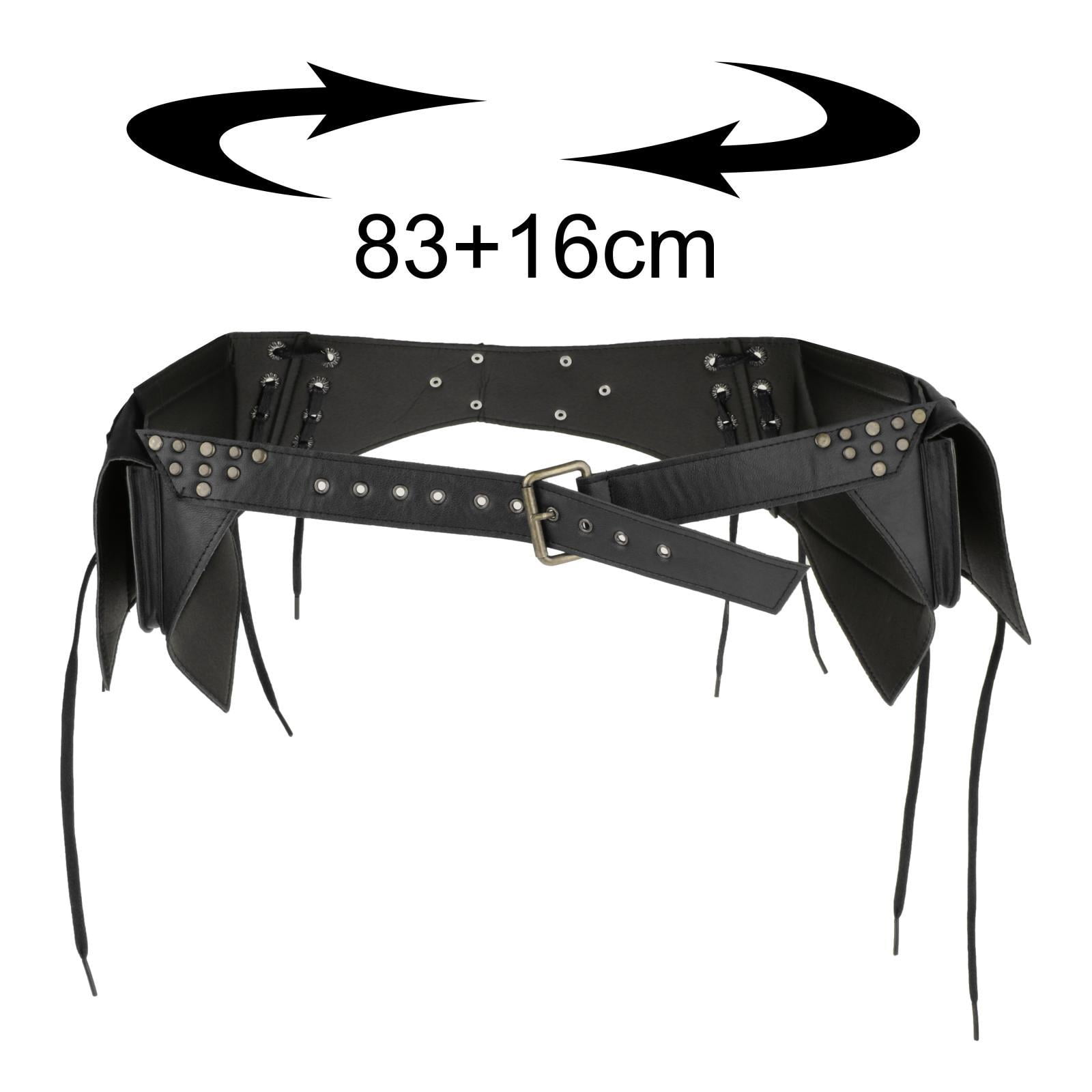 Fashion Fanny Pack Costume Bags Wallet Adjustable Steampunk Waist Bag Pouch for Black
