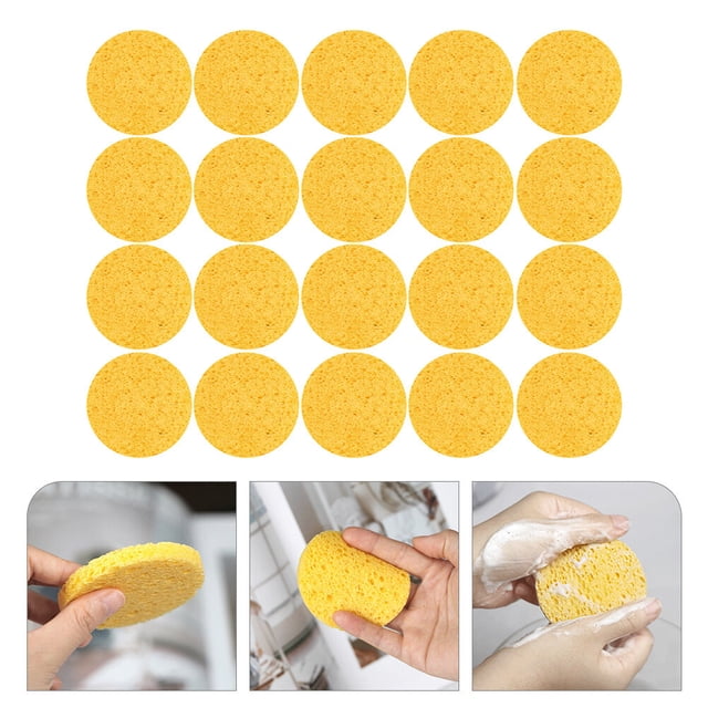 CTIRCHIU 20pcs Heart Shape Design Facial Sponges Makeup Remover