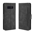 thumbnail image 1 of Case for Samsung Galaxy Note 8 Cover Adjustable Detachable Card Holder Magnetic closure Leather Wallet Case - Black, 1 of 5