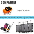 thumbnail image 5 of Car Seat Belt Strap to Suitcase,Convert Kid Car Seat and Carry-on Luggage to Airport Stroller Carrier,Safe Travel Solution for Transport (Orange), 5 of 6