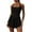 Black, variant on ZZwxWA Womens Athletic Romper Tennis Dress with Separate Shorts and Bra Onesie Open Back Jumpsuits Workout Shorts Dresses