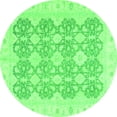 thumbnail image 1 of Ahgly Company Indoor Round Oriental Green Traditional Area Rugs, 8' Round, 1 of 4