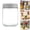 Grey, variant on ZOURIH Overnight Oats Containers with Lids 16oz Glass Mason Jars Meal Prep Salad Food Cereal Snacks Pudding Yogurt Storage,