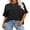 02-Black, variant on Womens Tops Oversized T Shirts for Women Short Sleeve Crewneck Casual Loose Basic Tee Shirt Trendy Summer Fashion Clothes Khaki Small