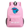 thumbnail image 3 of Mochila con temática de Mr Beast, mochila de viaje escolar ajustable de gran capacidad, bolsa unisex para niños, regalos, 3 of 4