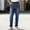 *Dark Blue, variant on ClodeEU Women's Denim Print Slim Fit Pants with Pockets, Elastic Waist Casual Long Trousers White,Womens Plus XXL