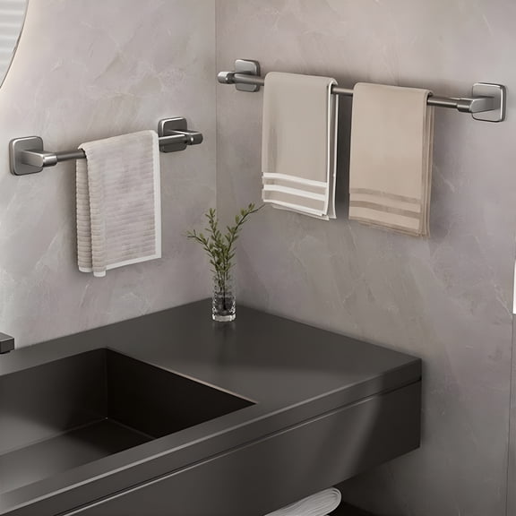XIBUFE 2026 New Bathroom Towel Bar,15 Inch Towel Racks for Bathroom Wall Mounted,Heavy Duty Bath Hand Towel Holder Organizer,Modern Home Decor Towel Rod Bathroom Hardware Accessories