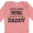 thumbnail image 4 of Inktastic Watching Football with My Daddy Boys or Girls Long Sleeve Baby Bodysuit, 4 of 5