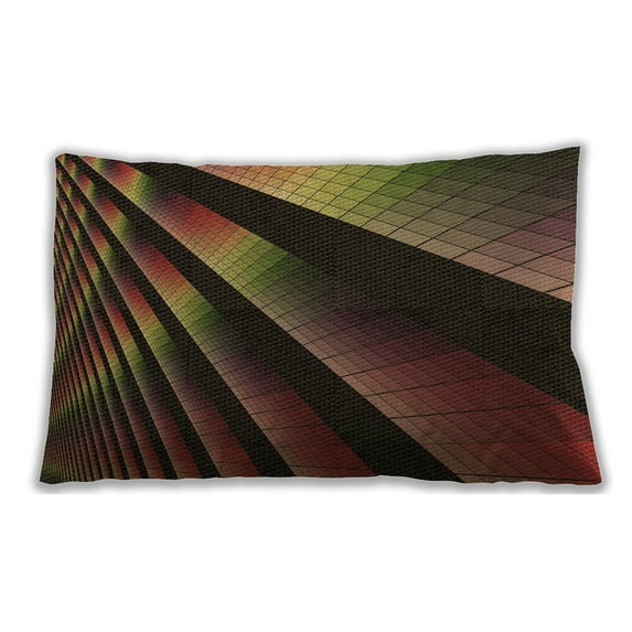 Ahgly Company Indoor Rectangular Contemporary Lumbar Throw Pillow, 13 inch by 19 inch